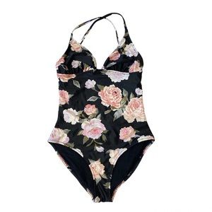 Simons Floral One Piece Bathing Suit